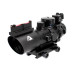 4X32 Tri Illuminated Scope w/Fiber Optic Sight - Mil-Dot Reticle: *JTSFO432G-N 4X32 Tri Illuminated Scope w/Fiber Optic Sight - Mil-Dot Reticle: *JTSFO432G-N