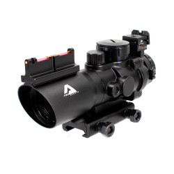 4X32 Tri Illuminated Scope w/Fiber Optic Sight - Rapid Ranging Reticle: *JTDSR432G