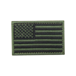 REVERSED USA Flag Velcro Patch: *230