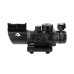 4X32 Tri Illuminated Scope w/Fiber Optic Sight - Mil-Dot Reticle: *JTSFO432G-N 4X32 Tri Illuminated Scope w/Fiber Optic Sight - Mil-Dot Reticle: *JTSFO432G-N