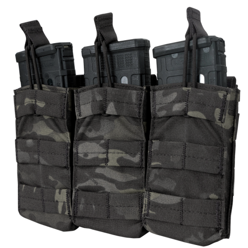 Open Top M4/M16 Triple Mag Pouch Multicam: *MA27-008